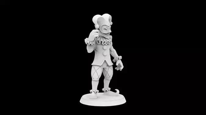 Masked Harlequin Imp 3D Print Model