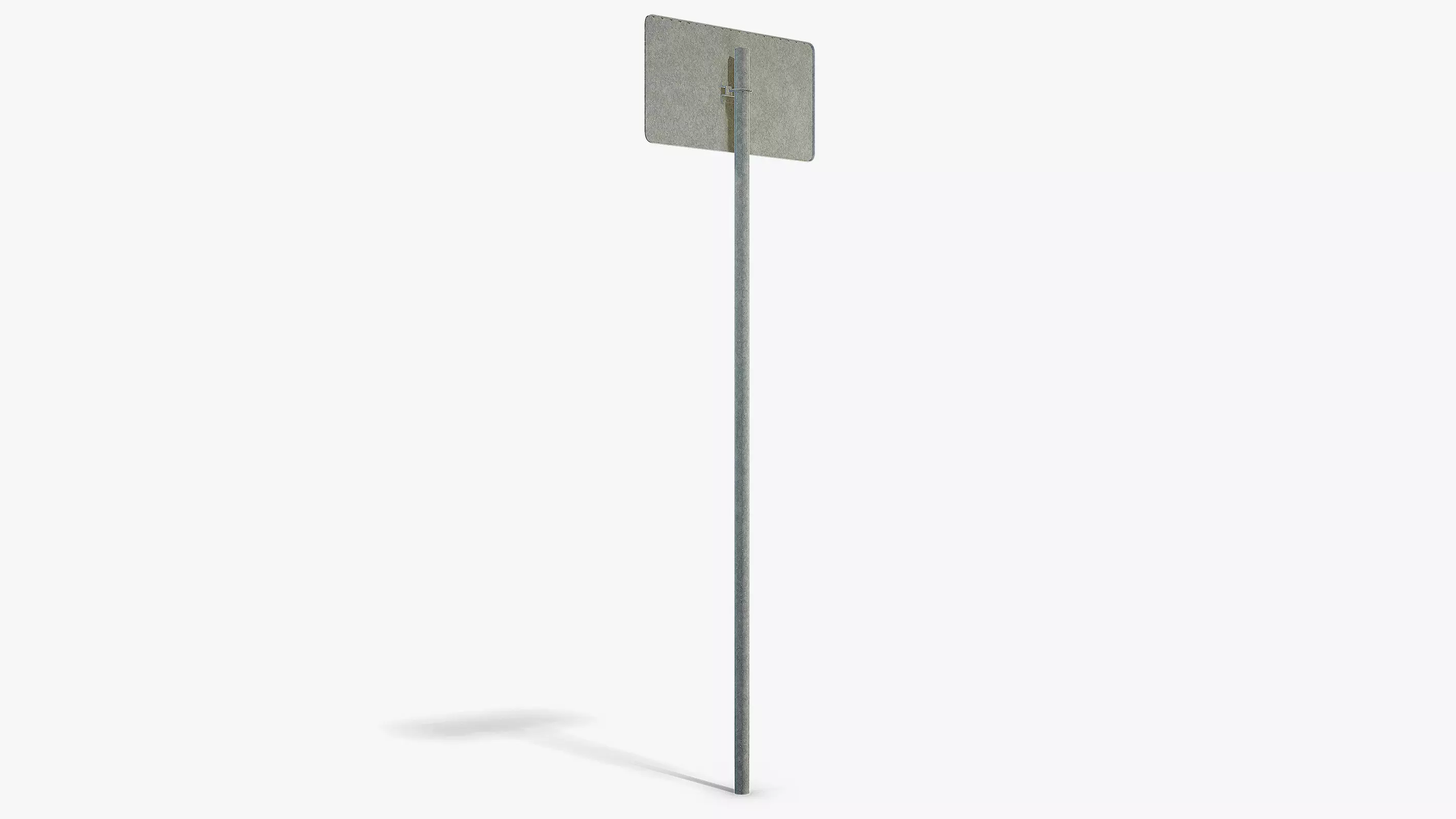 Go Left Sign Low-poly 3D model_4