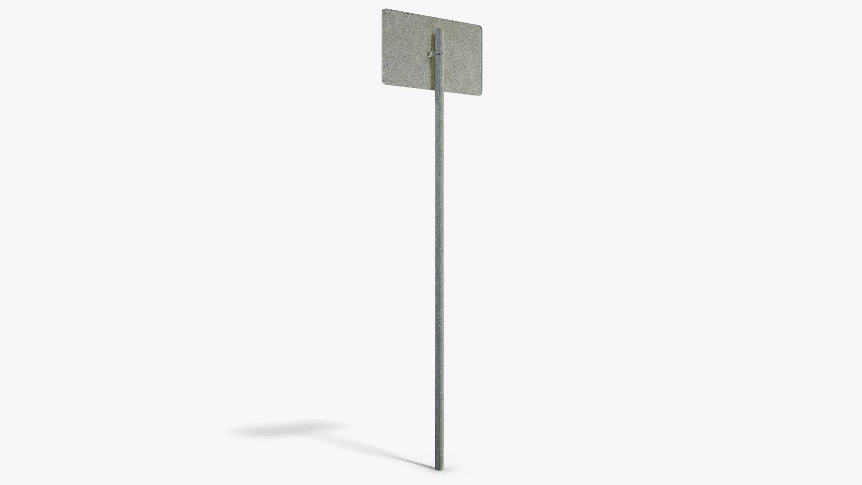 Go Right Sign Low-poly 3D model_4