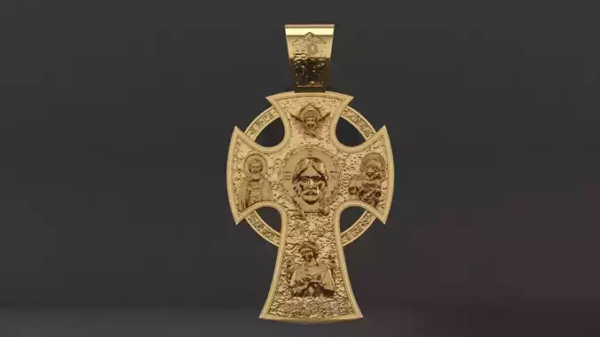 The Orthodox cross Saint Nicholas the Wonderworker