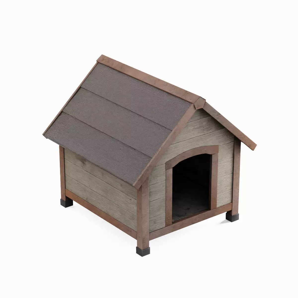 Doghouse 05 Low-poly 3D model_5