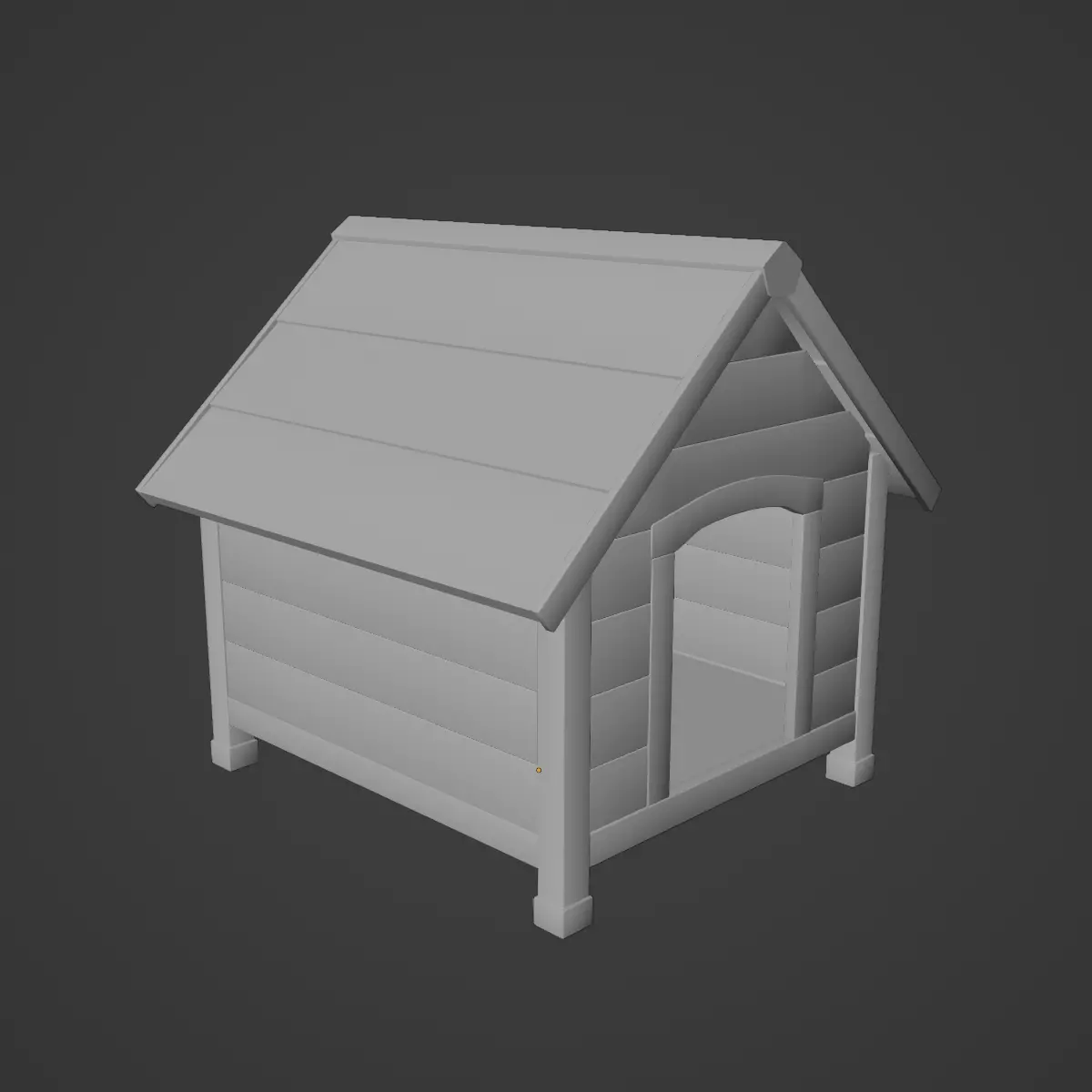 Doghouse 05 Low-poly 3D model_9
