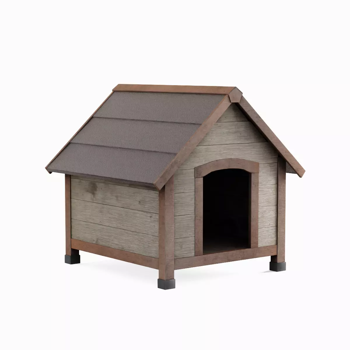 Doghouse 05 Low-poly 3D model_0