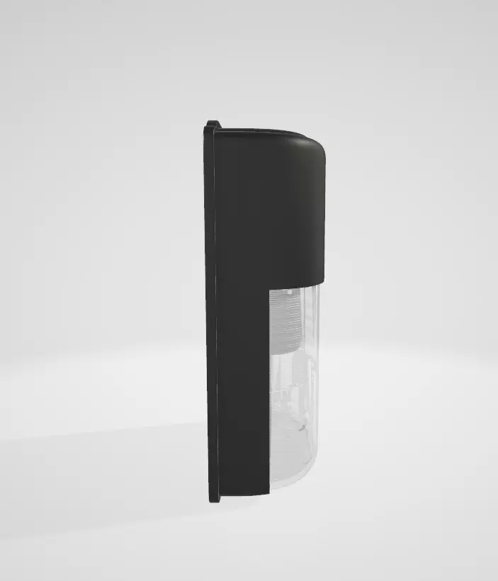 Half Round Vertical Wall Low-poly 3D model_8