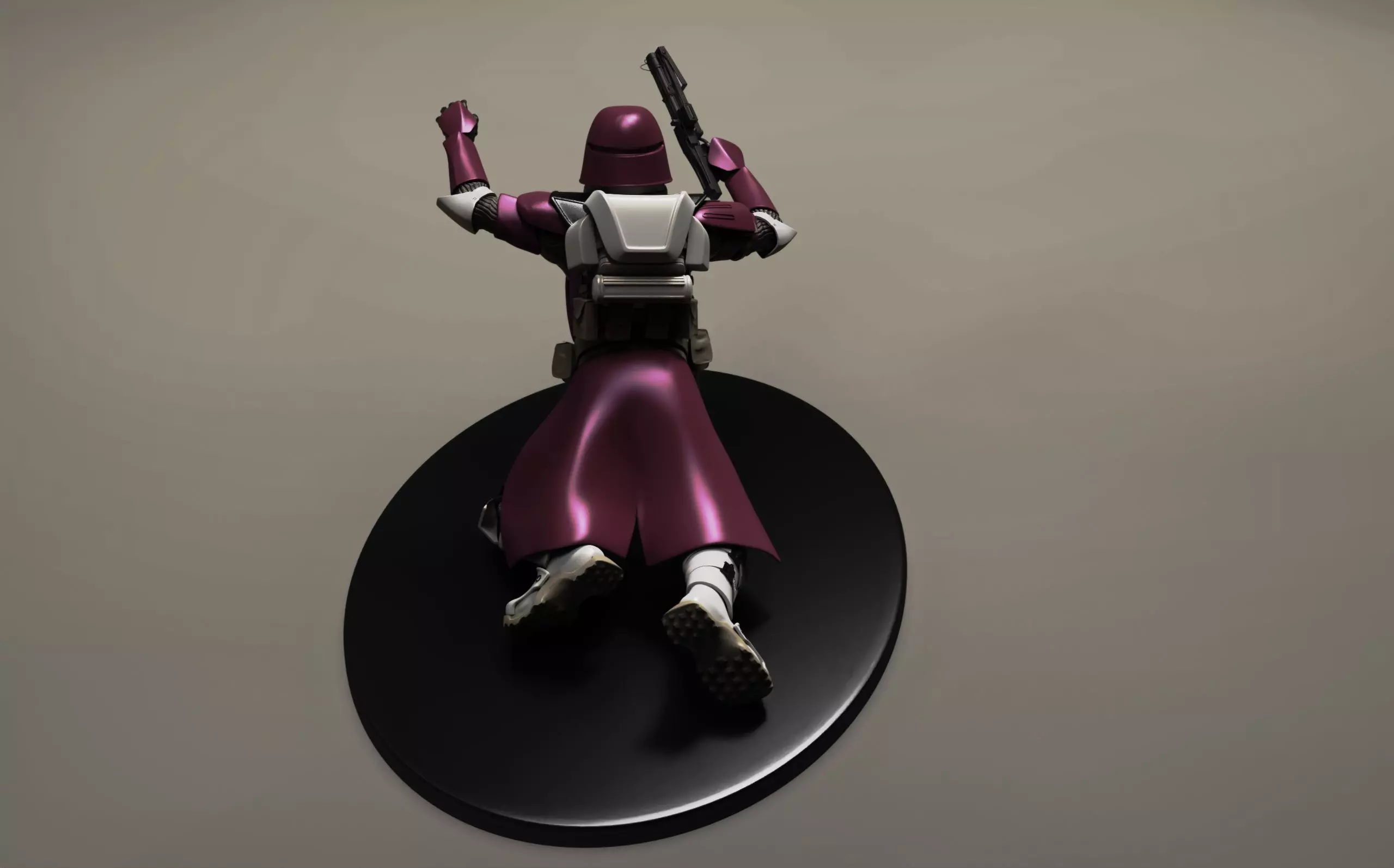 star wars 3d printable clone Galactic Marine Pose 1 3D print model_4