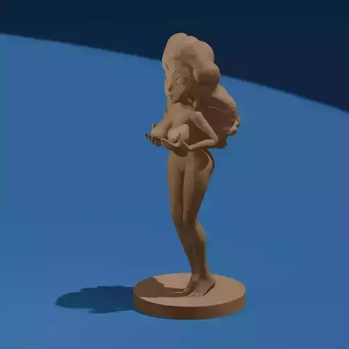 Stylized Nude Female Toon