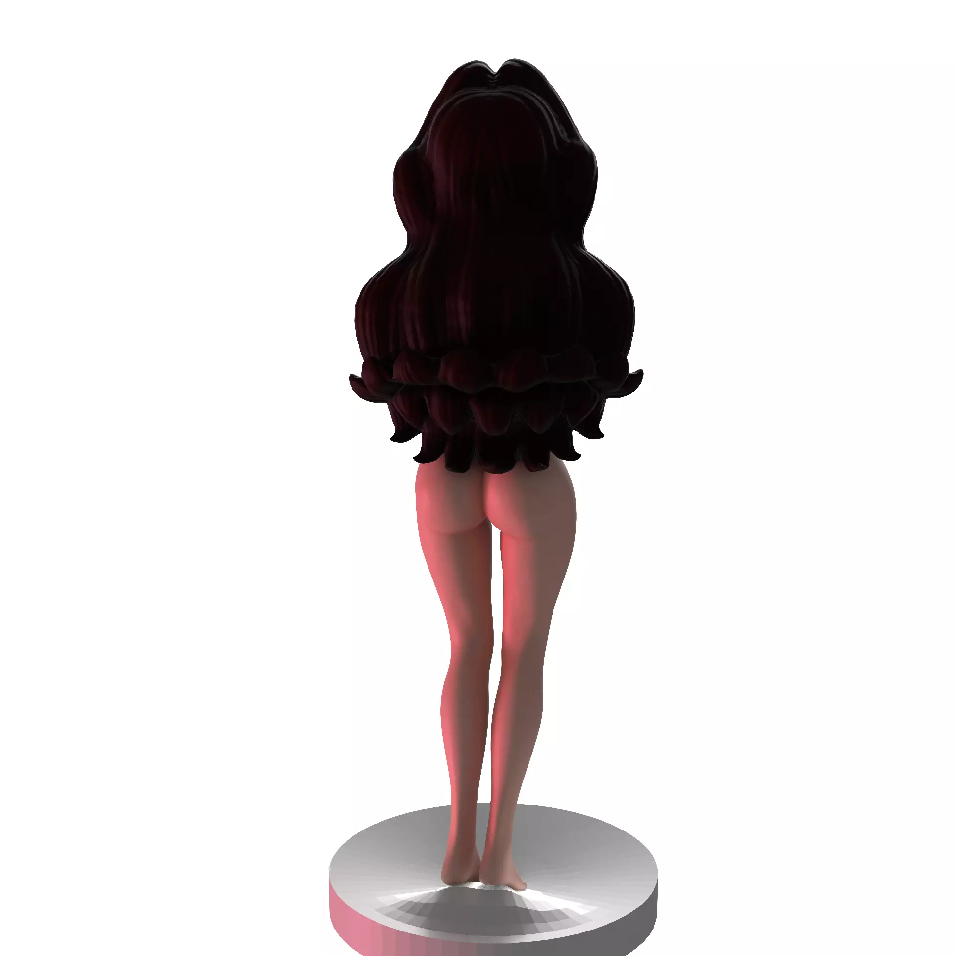 Stylized Nude Female Toon 3D print model_5