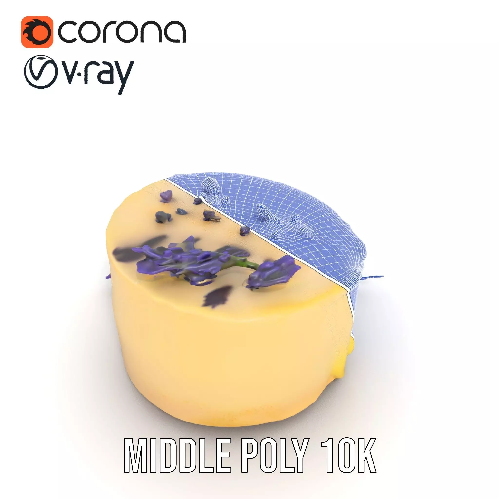 Lavender Cake Delight model pack Low-poly 3D model_27