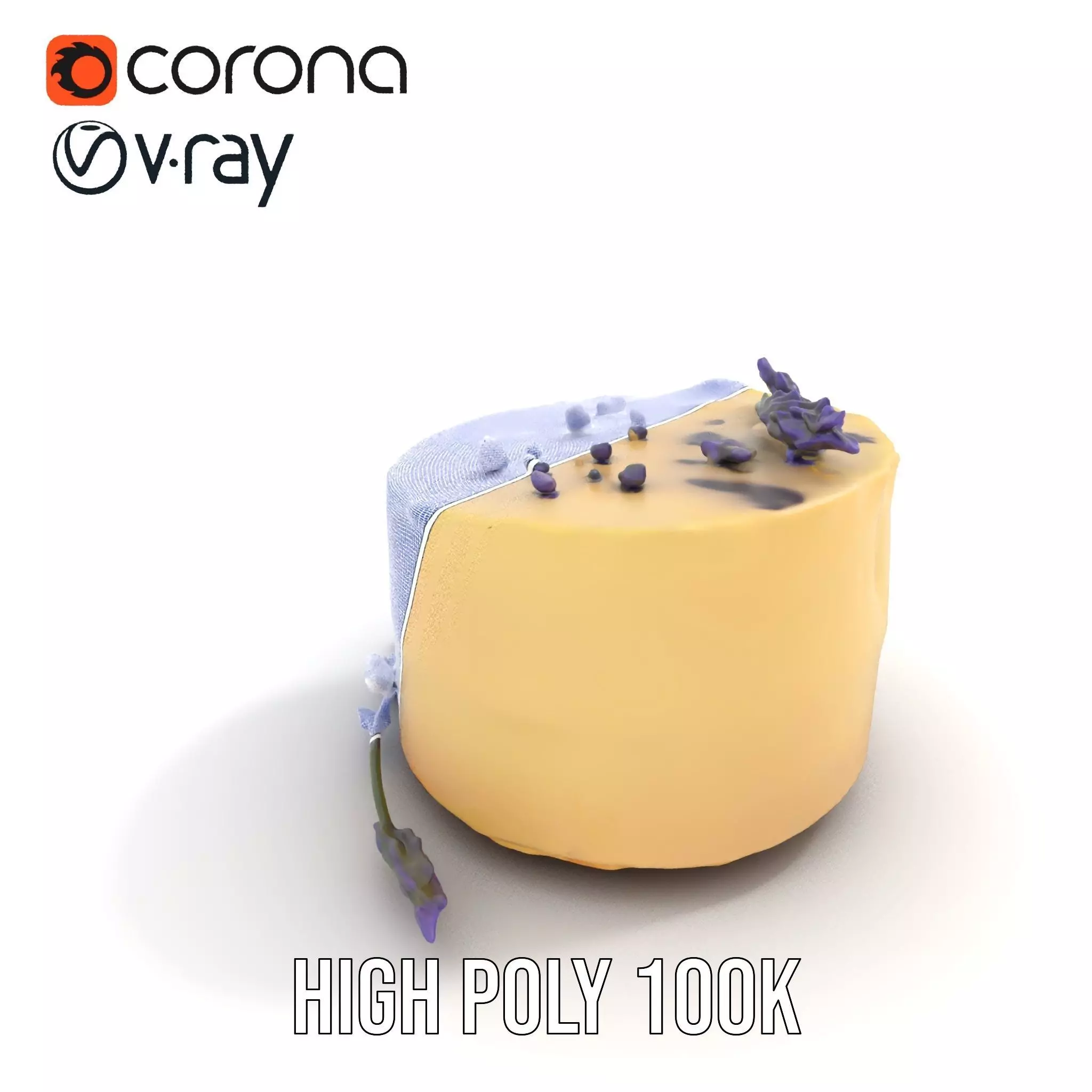 Lavender Cake Delight model pack Low-poly 3D model_26