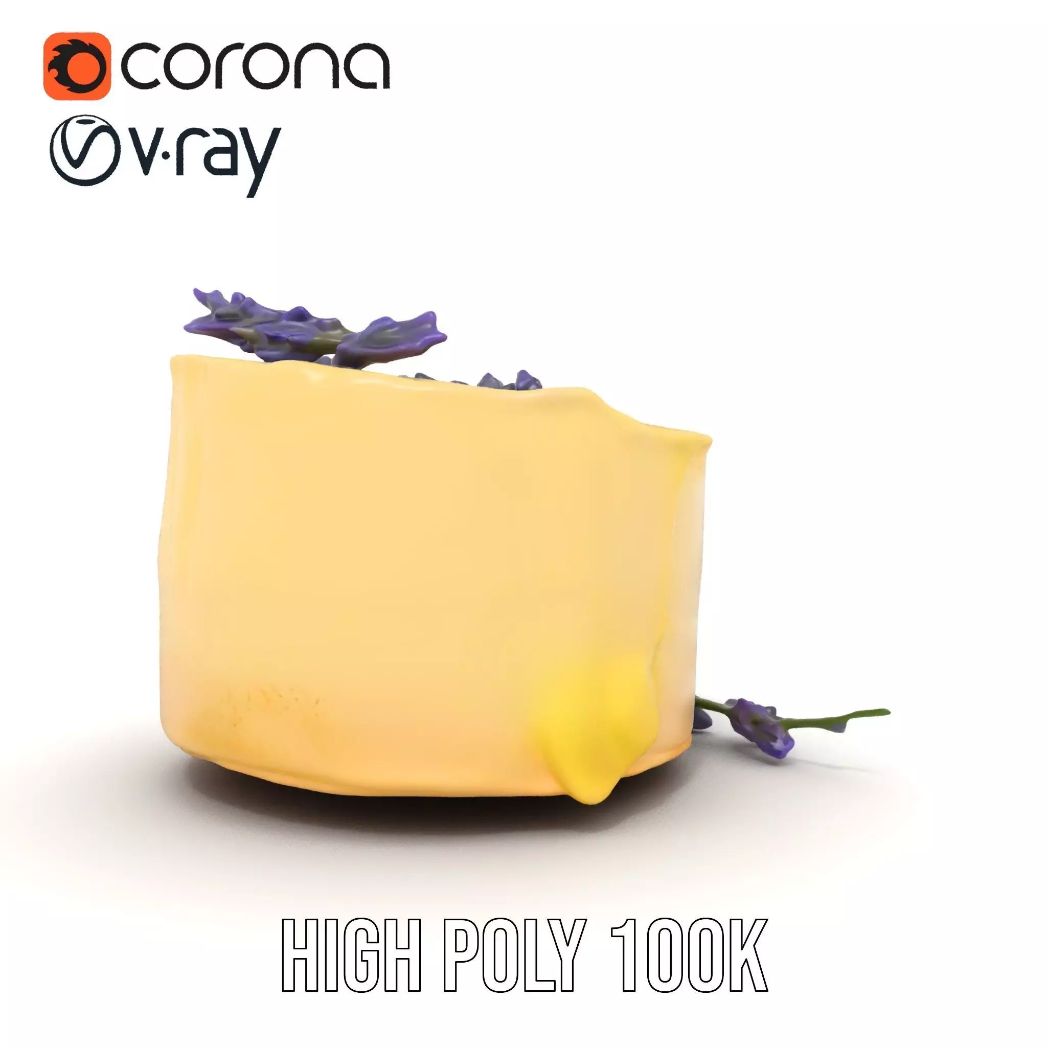 Lavender Cake Delight model pack Low-poly 3D model_21