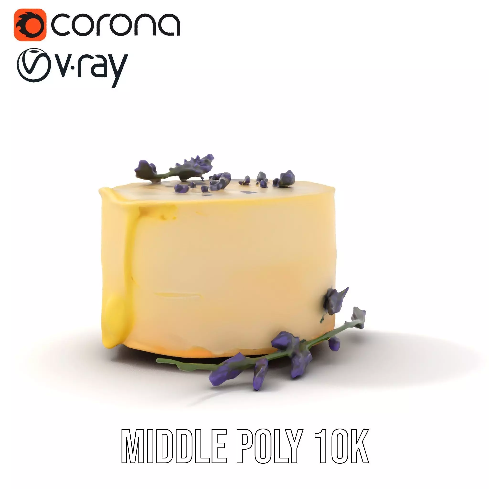 Lavender Cake Delight model pack Low-poly 3D model_11