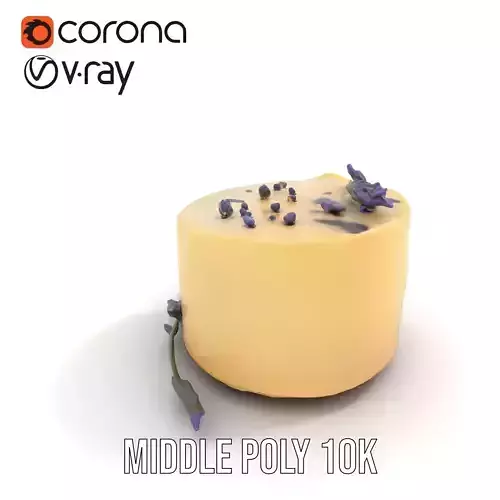 Lavender Cake Delight model pack Low-poly 3D model 5