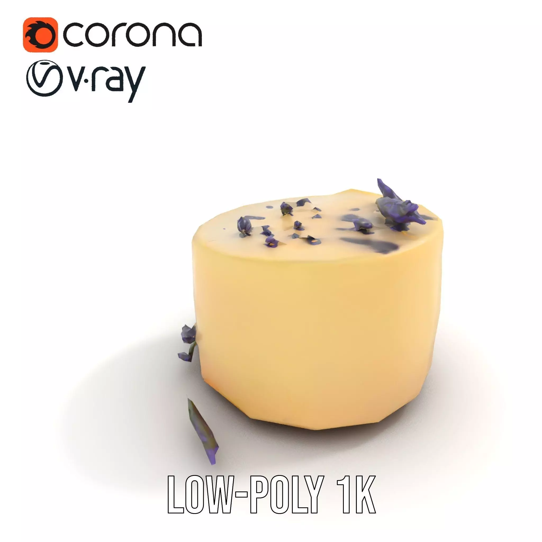 Lavender Cake Delight model pack Low-poly 3D model_12