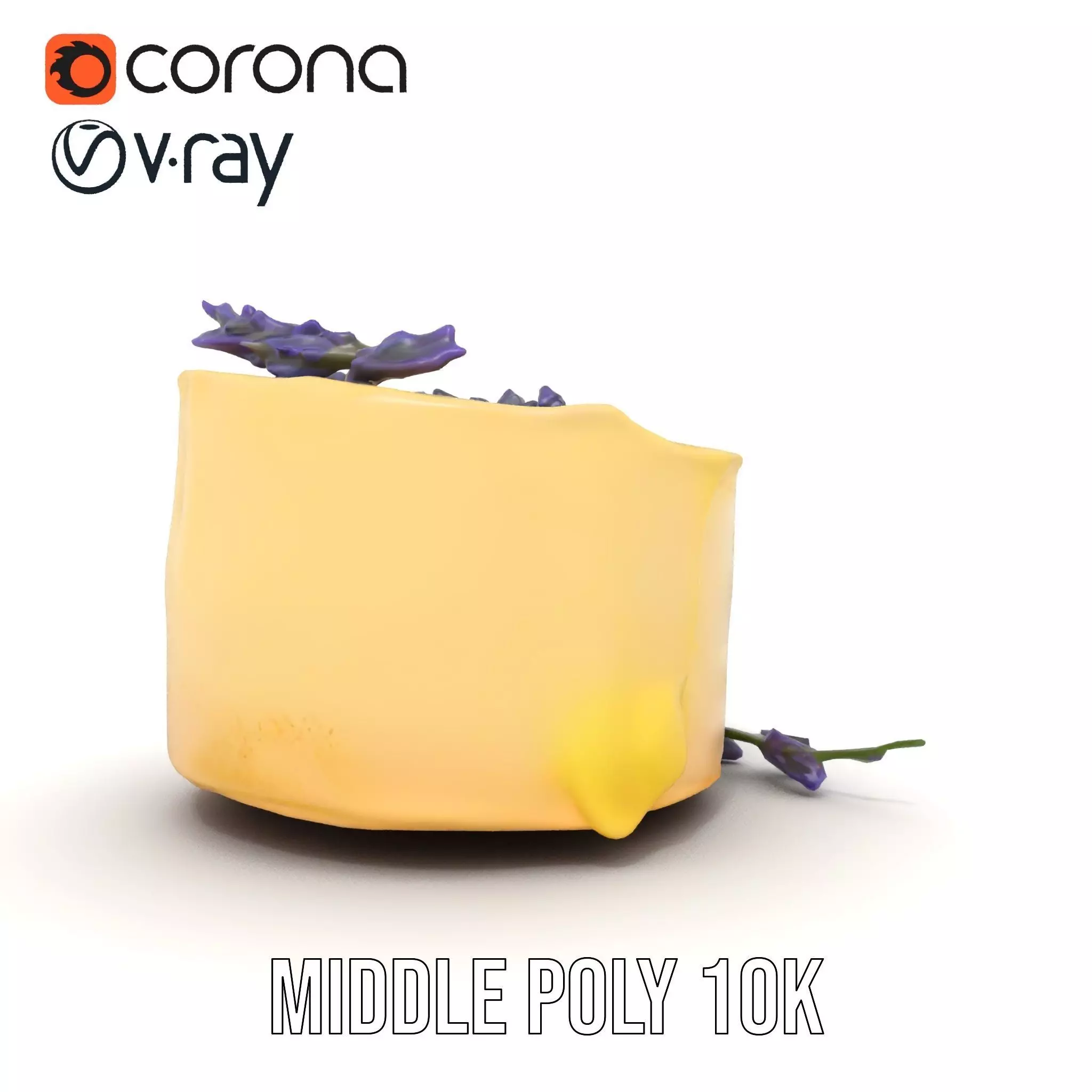 Lavender Cake Delight model pack Low-poly 3D model_16