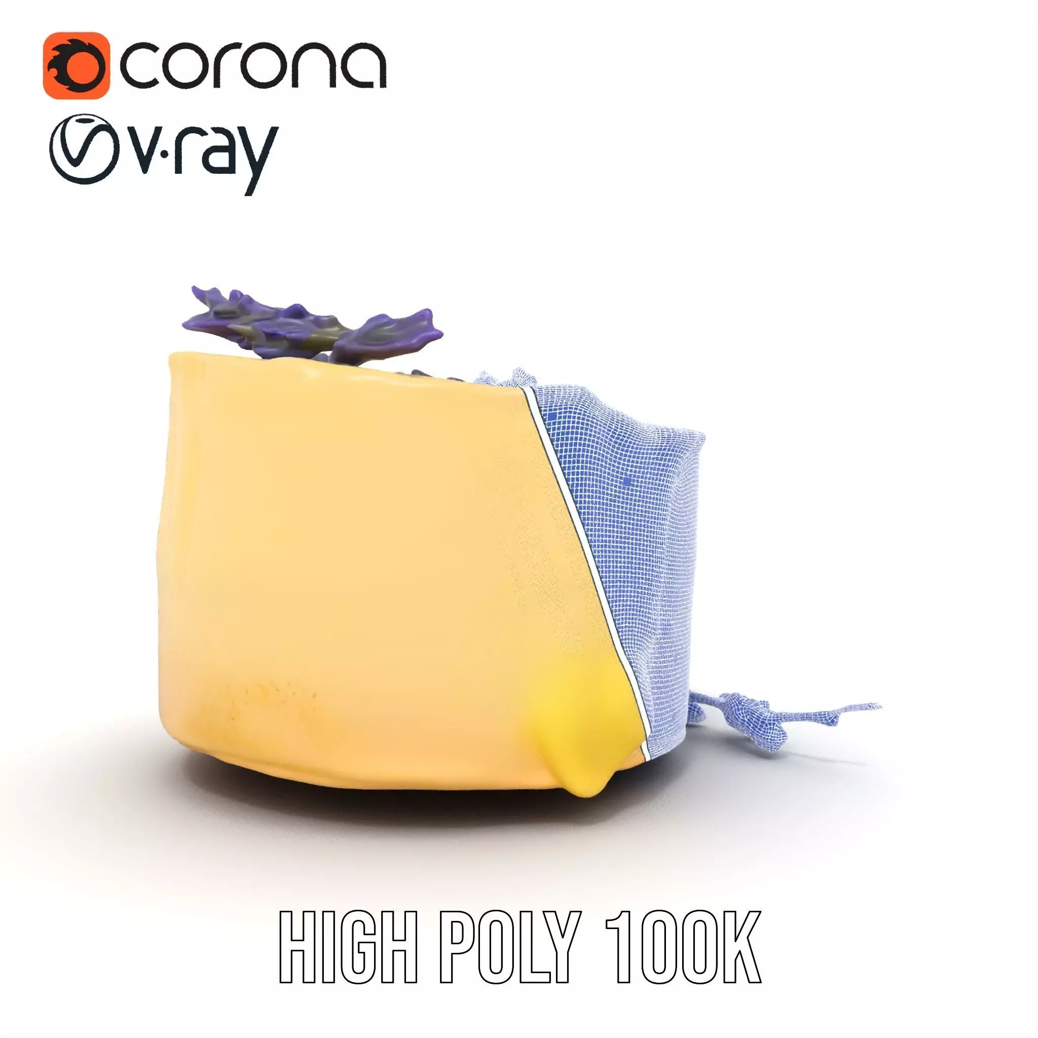 Lavender Cake Delight model pack Low-poly 3D model_34