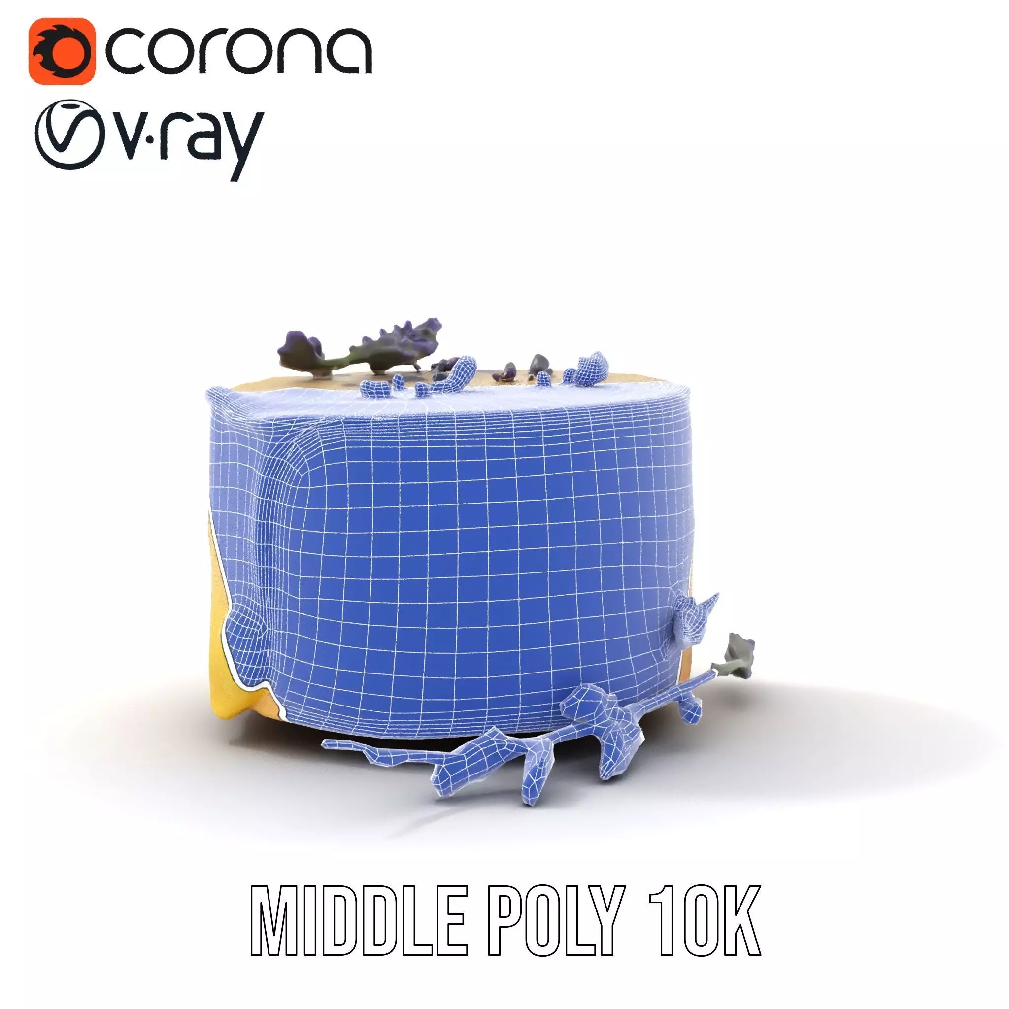 Lavender Cake Delight model pack Low-poly 3D model_24