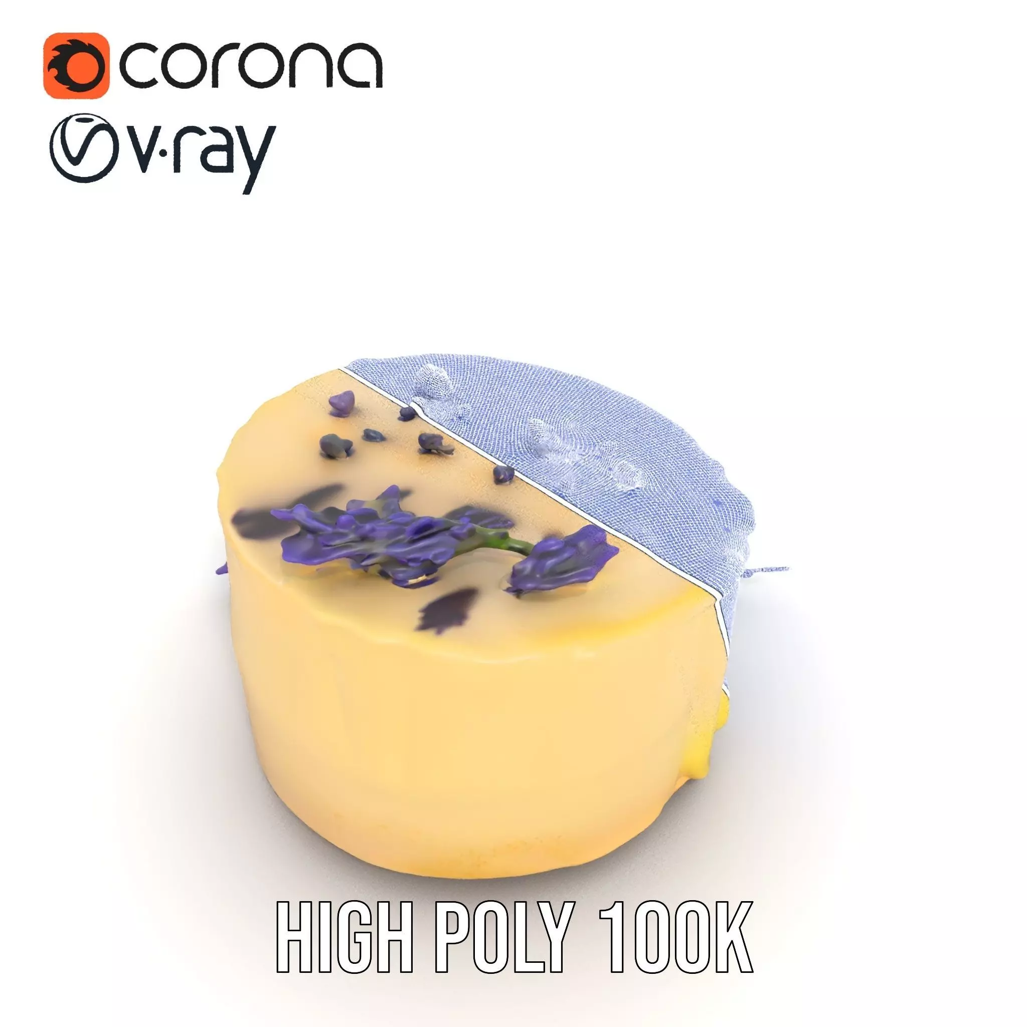 Lavender Cake Delight model pack Low-poly 3D model_33