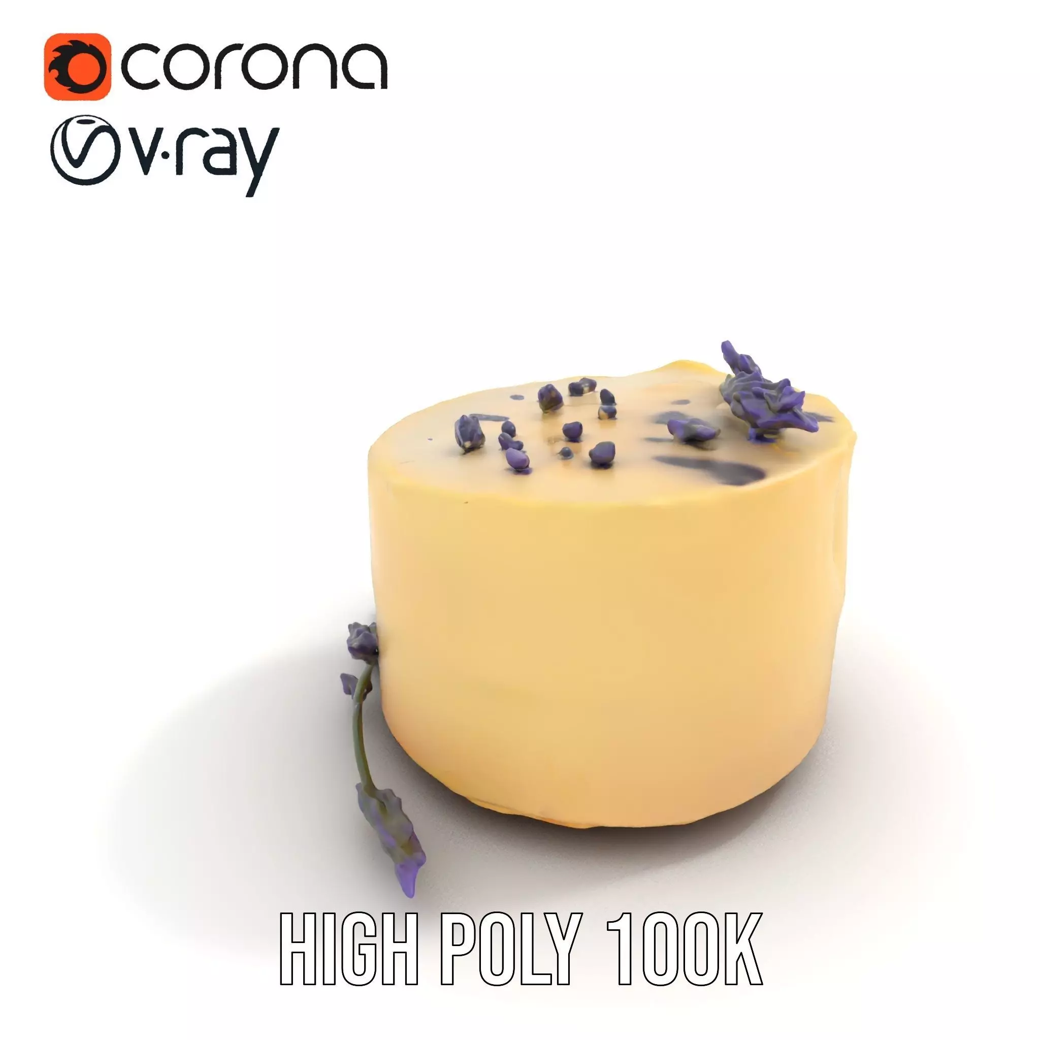 Lavender Cake Delight model pack Low-poly 3D model_15