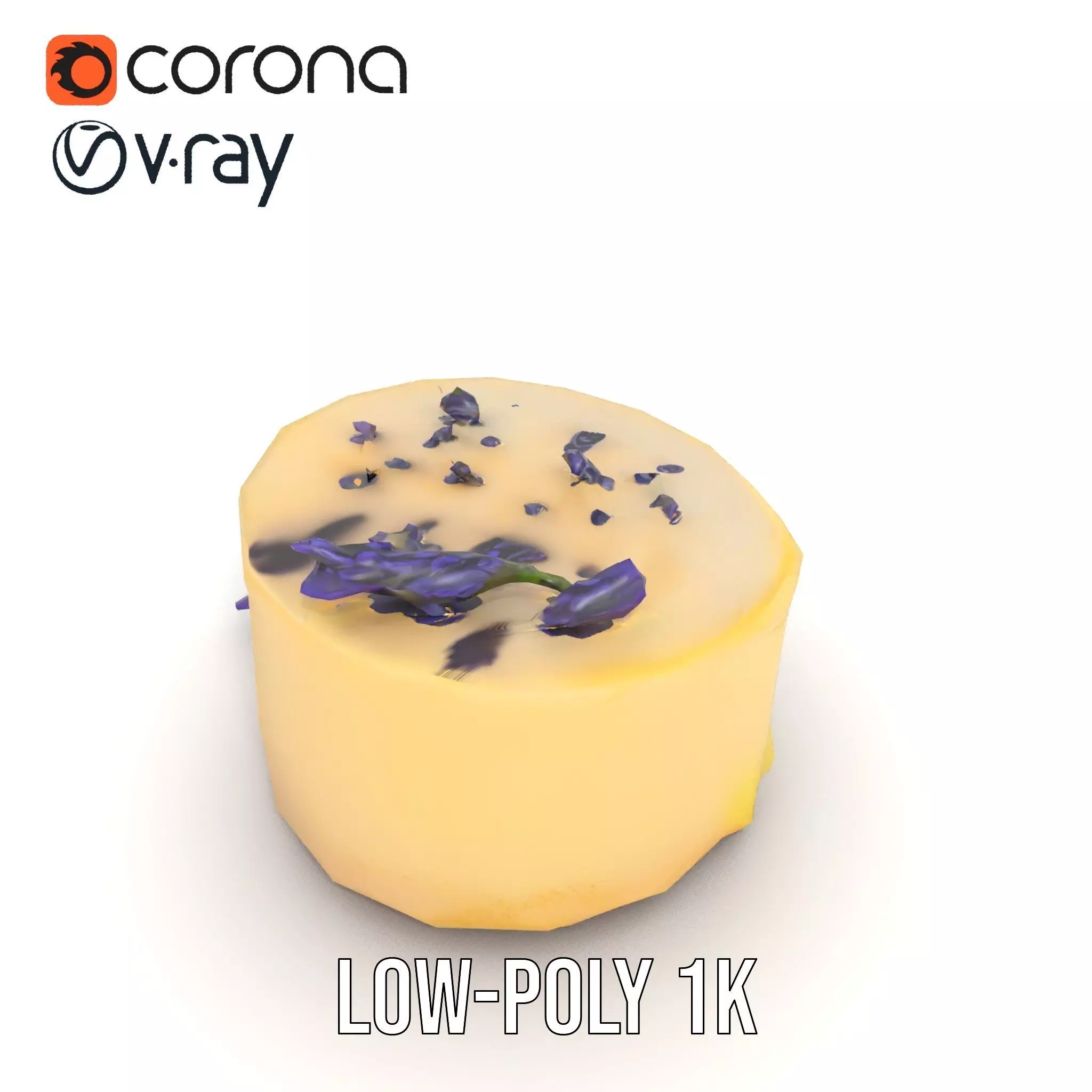 Lavender Cake Delight model pack Low-poly 3D model_9