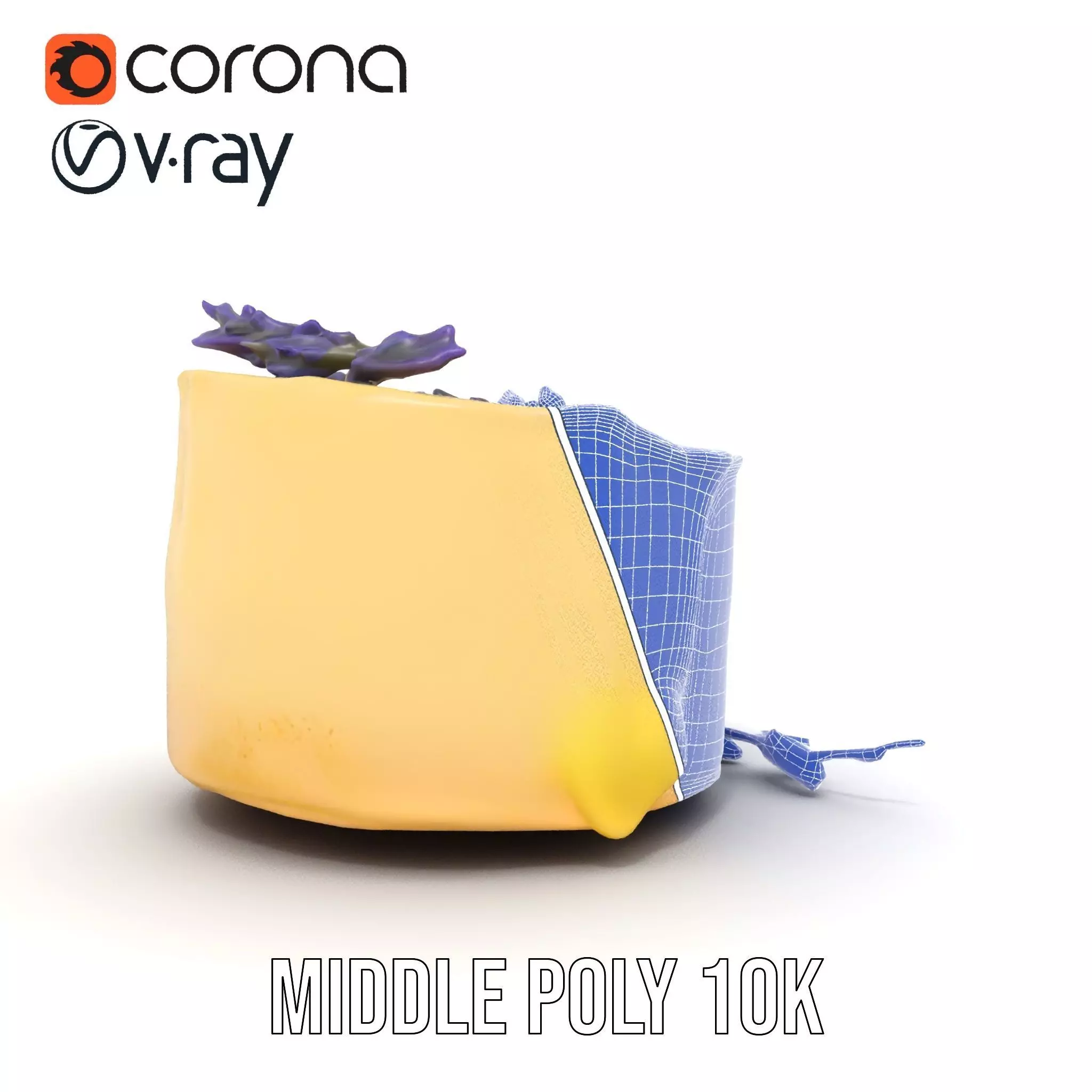 Lavender Cake Delight model pack Low-poly 3D model_29