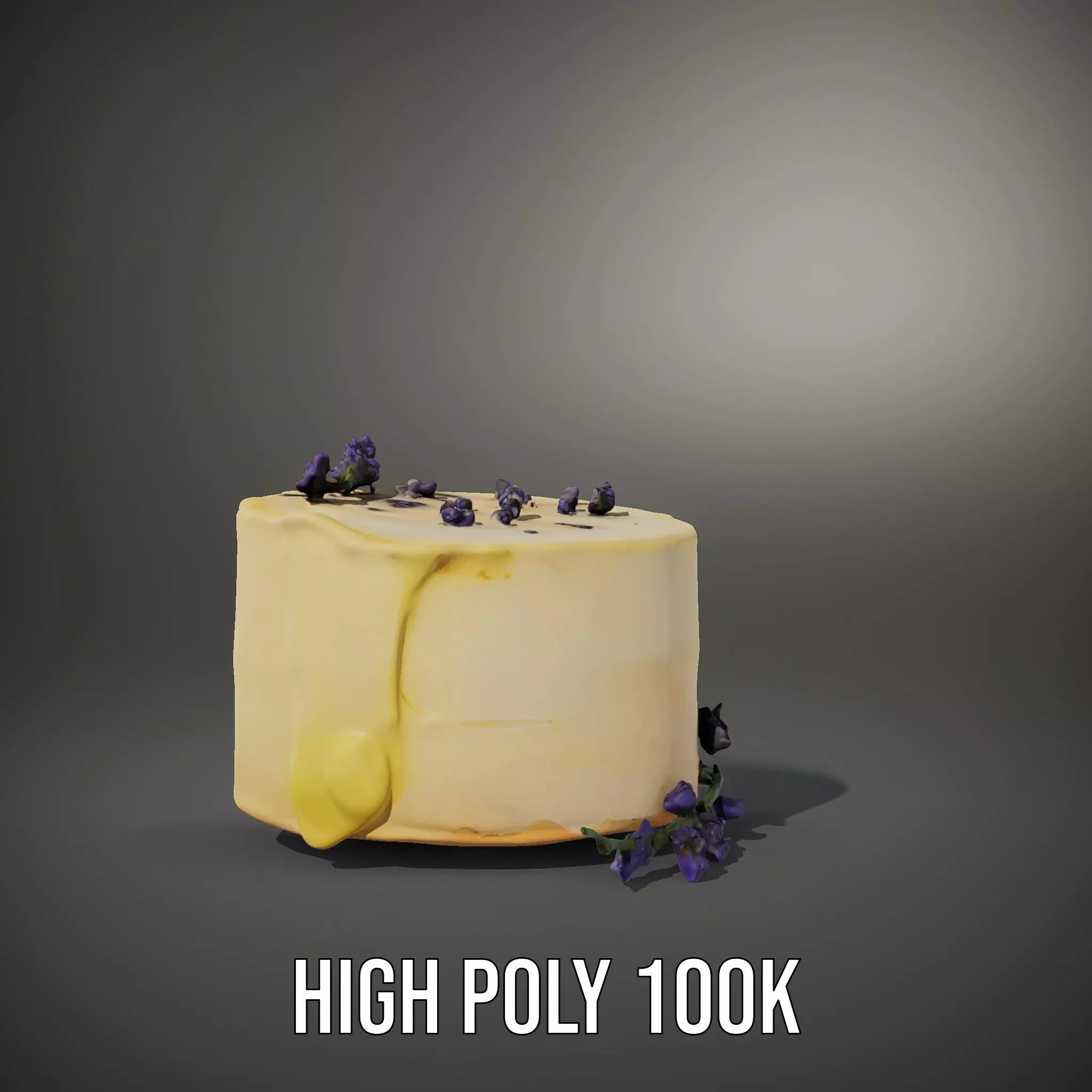 Lavender Cake Delight model pack Low-poly 3D model_10