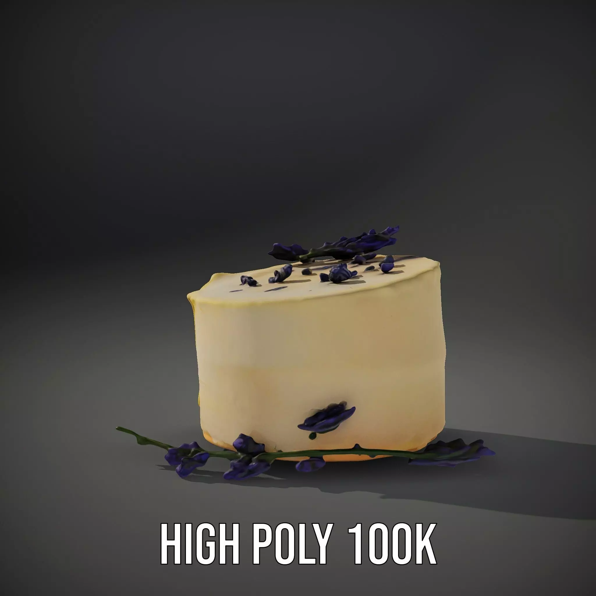 Lavender Cake Delight model pack Low-poly 3D model_8