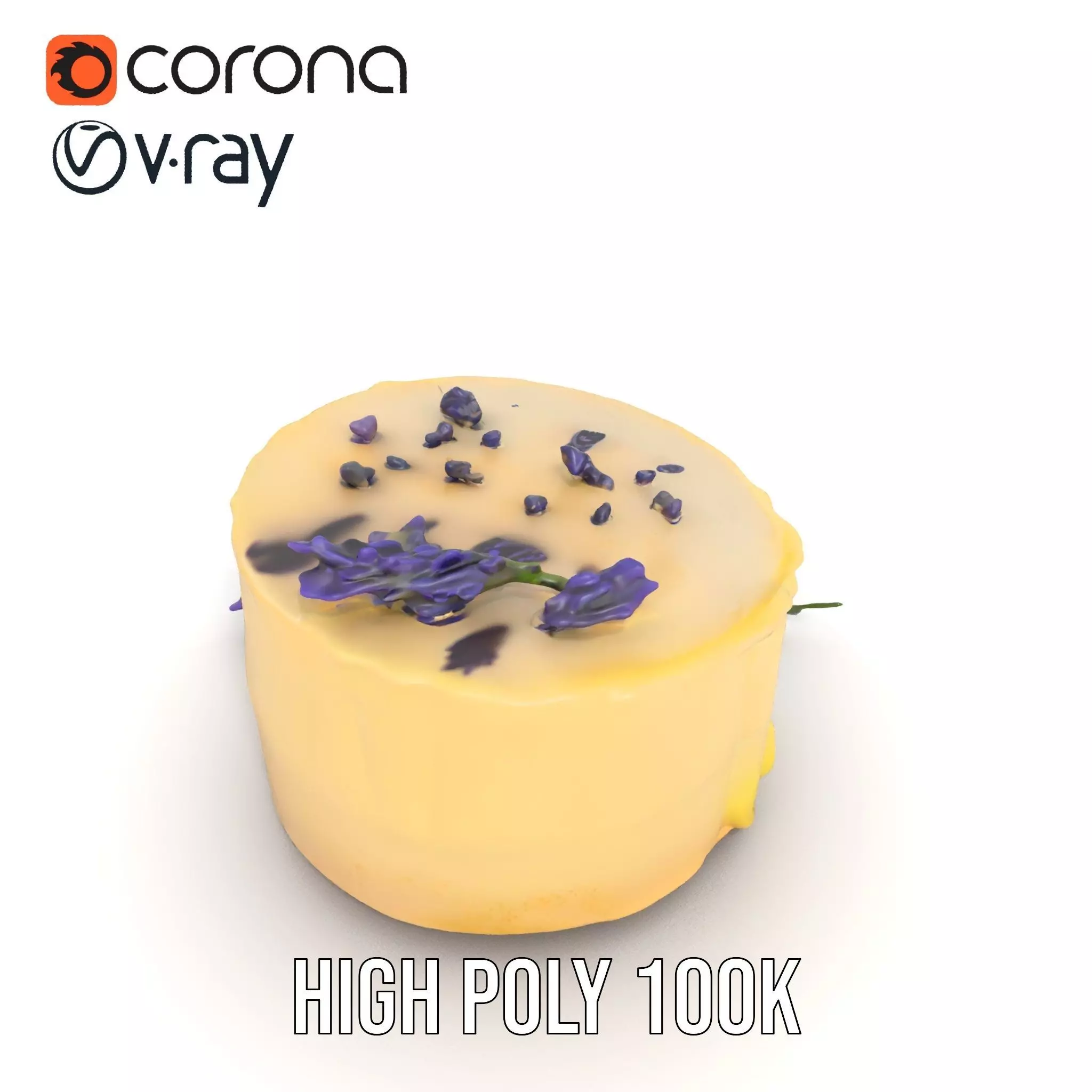 Lavender Cake Delight model pack Low-poly 3D model_31