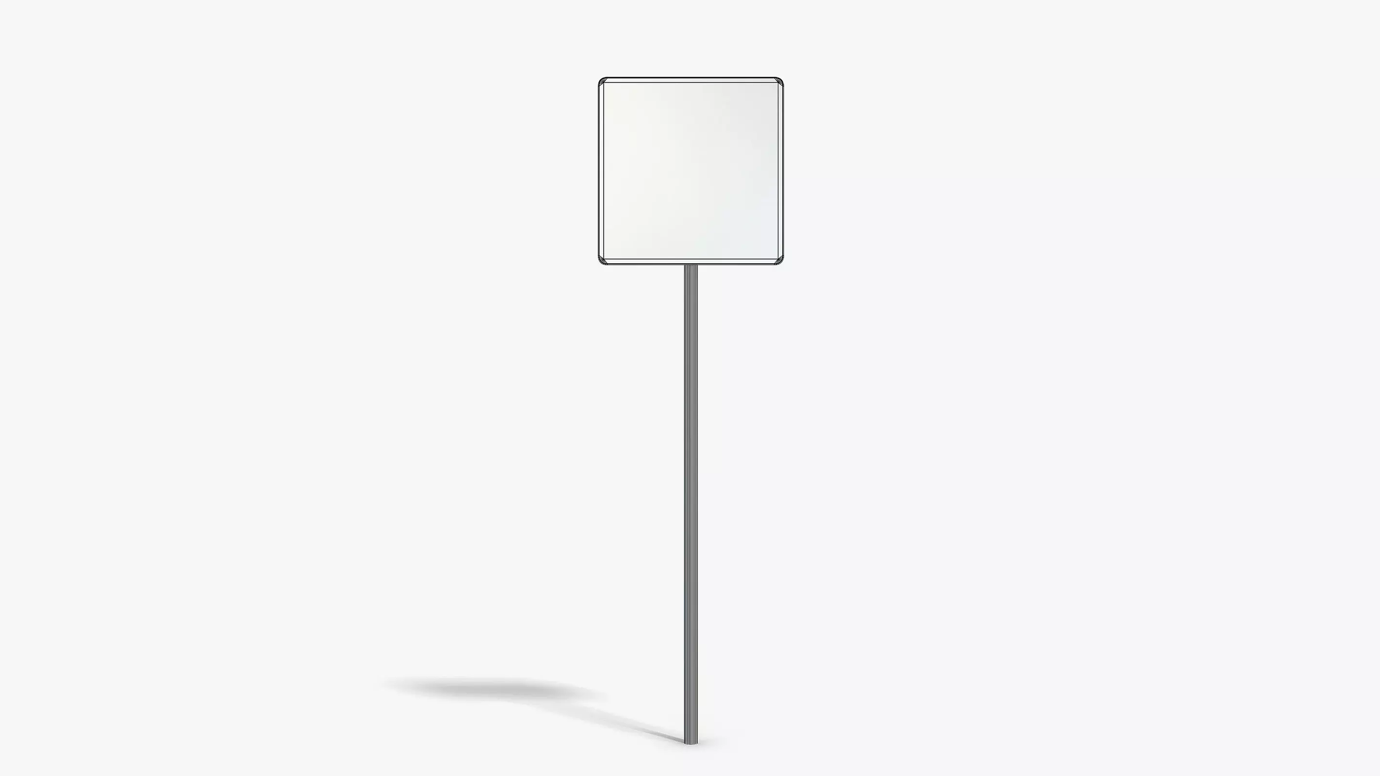 No Exit Sign Low-poly 3D model_6