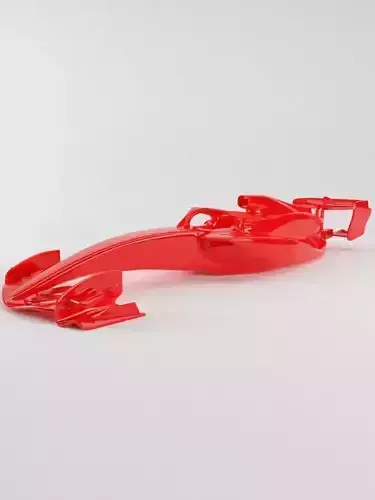 The silhouette of the car Formula 1 car body model
