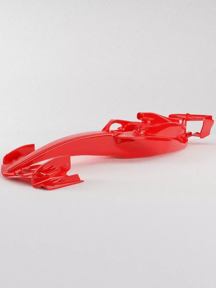 The silhouette of the car Formula 1 car body model 3D print model_0