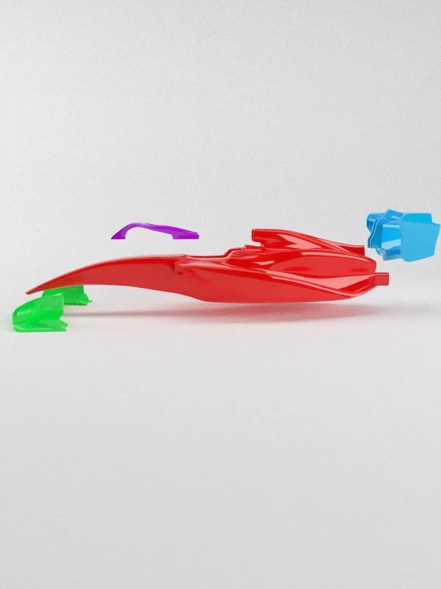 The silhouette of the car Formula 1 car body model 3D print model_2