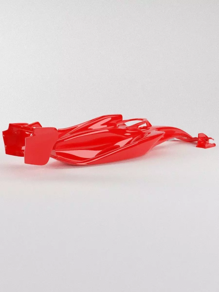 The silhouette of the car Formula 1 car body model 3D print model_1