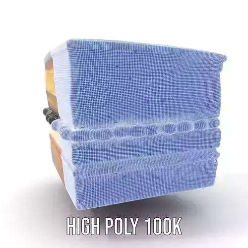 Elegant Layer Cake model pack Low-poly 3D model 4