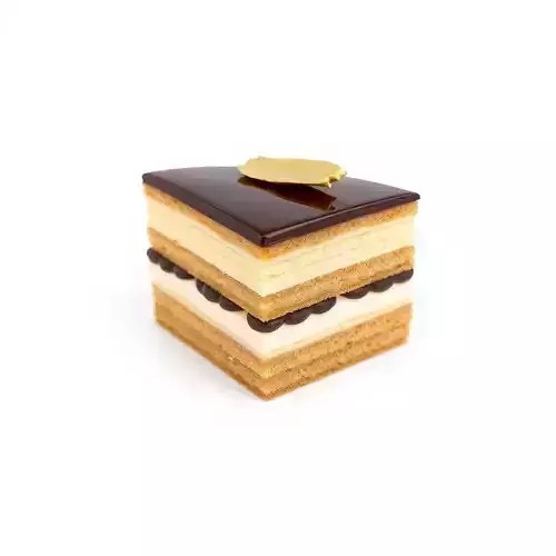 Elegant Layer Cake model pack Low-poly 3D model 2