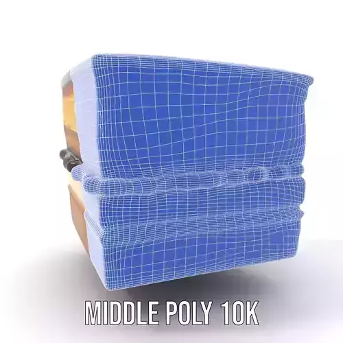 Elegant Layer Cake model pack Low-poly 3D model 5