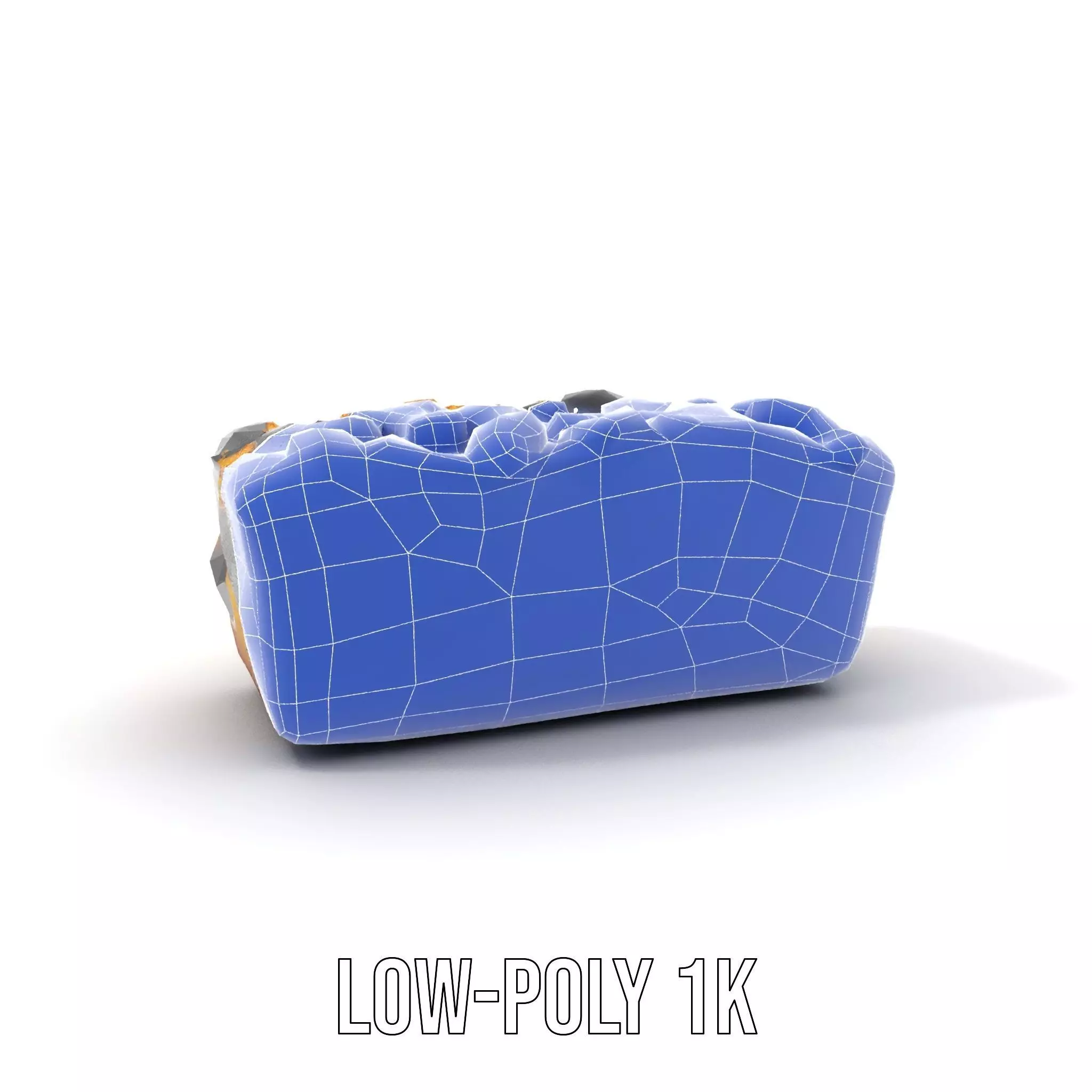 Blueberry Crumble Cake model pack Low-poly 3D model_25