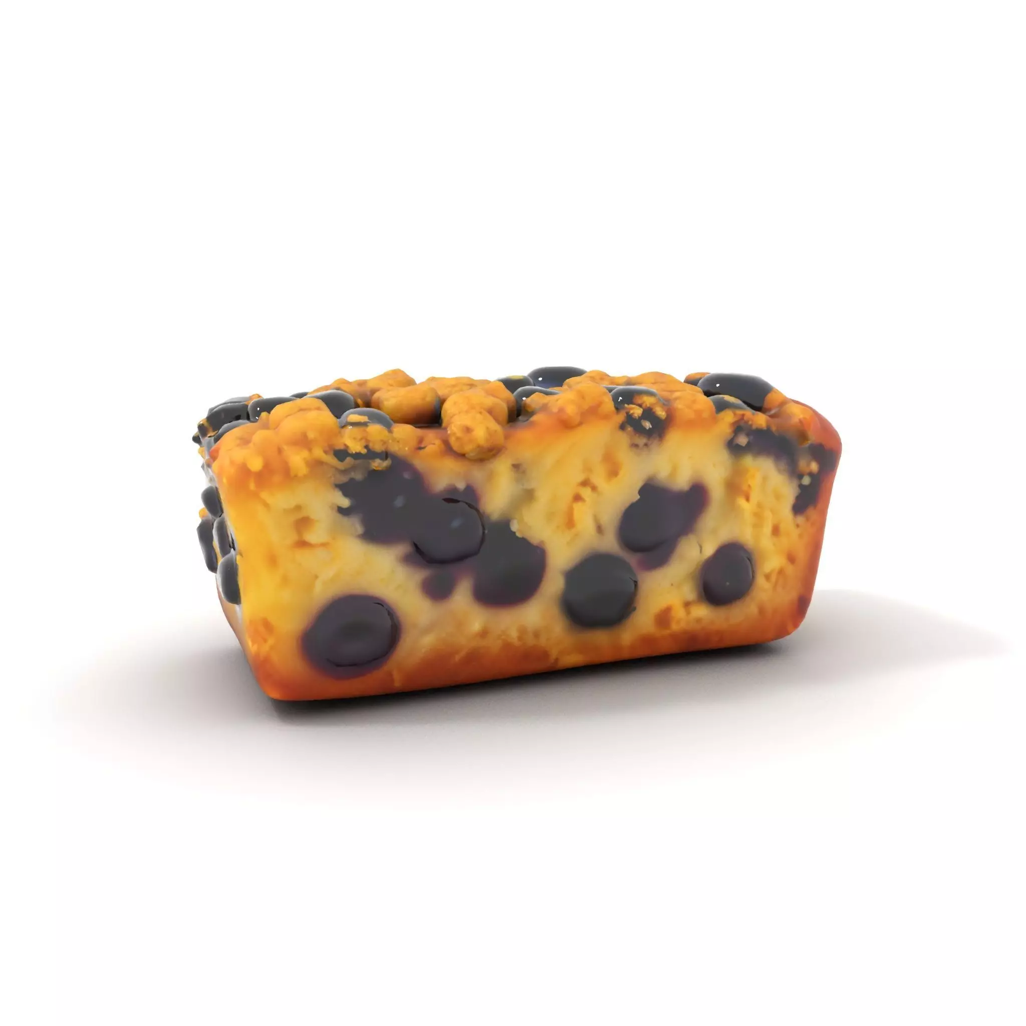Blueberry Crumble Cake model pack Low-poly 3D model_13