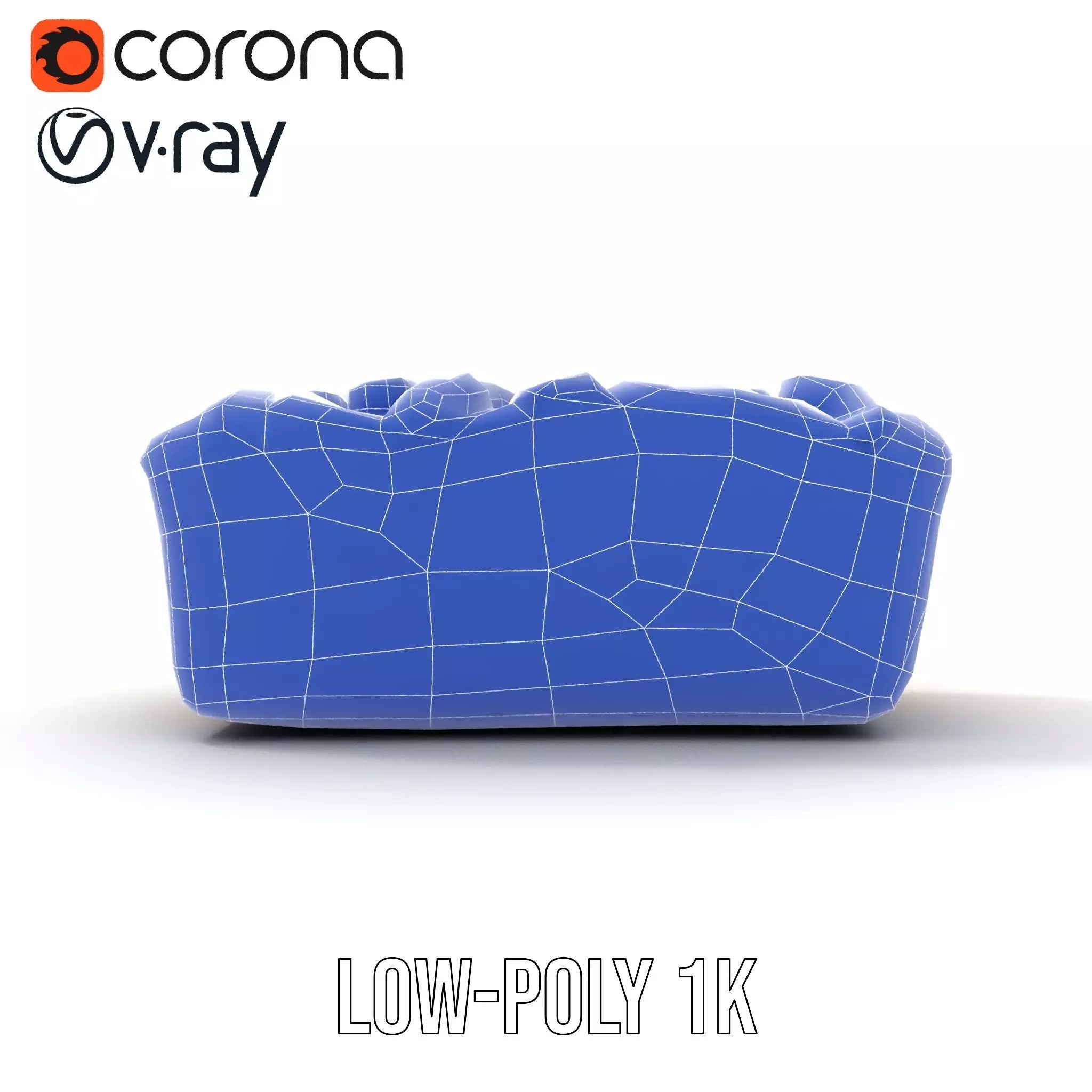 Blueberry Crumble Cake model pack Low-poly 3D model_14