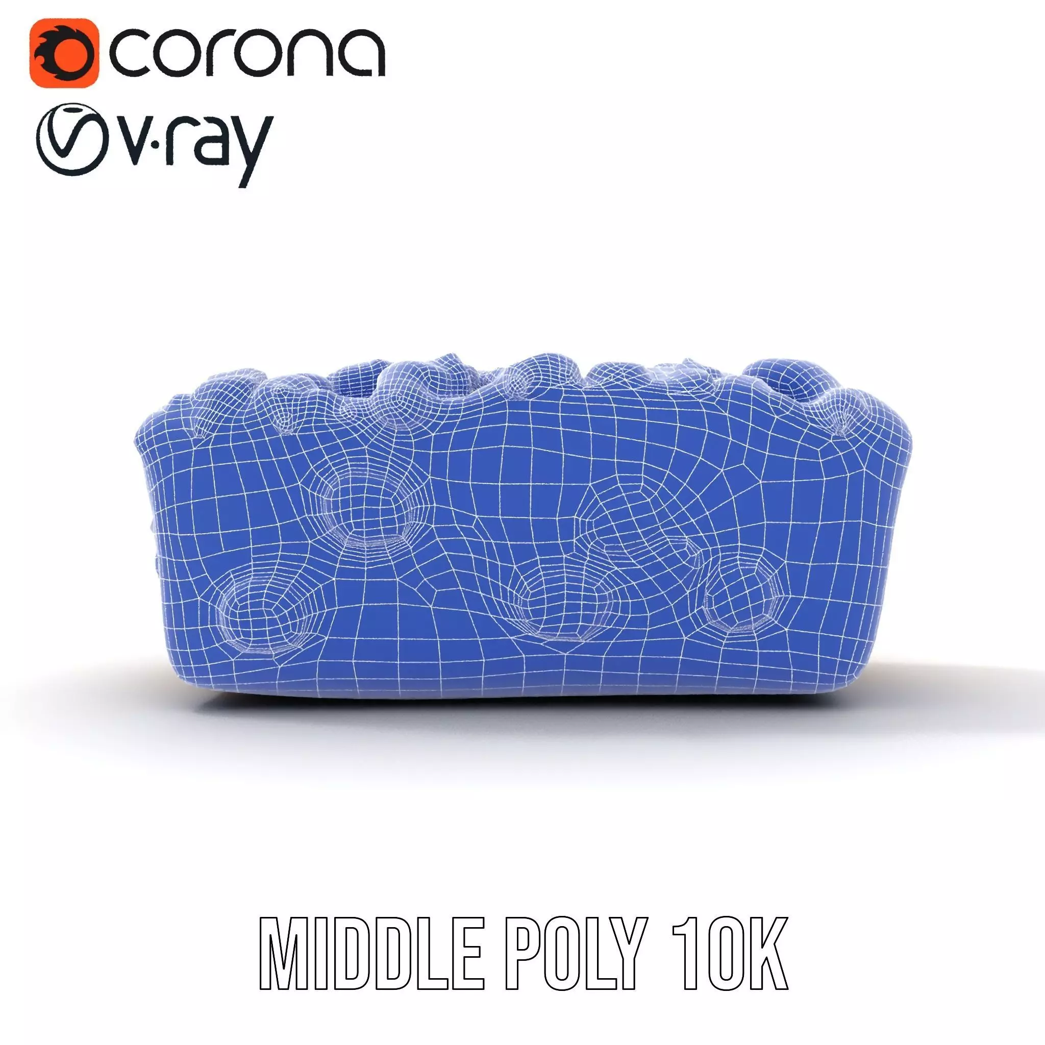 Blueberry Crumble Cake model pack Low-poly 3D model_26