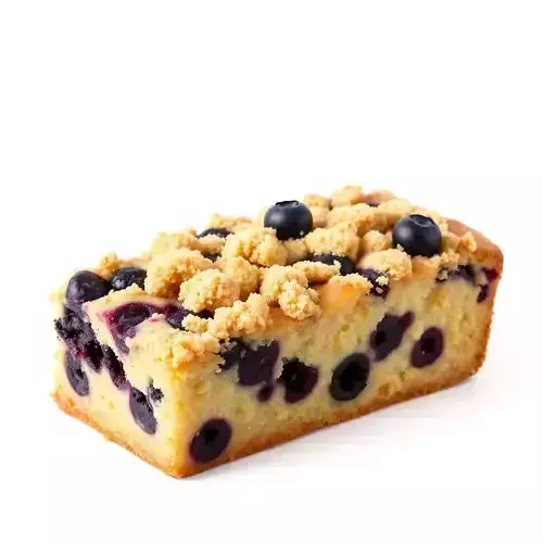 Blueberry Crumble Cake model pack Low-poly 3D model 2