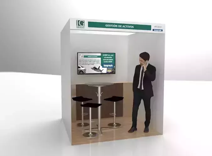 3D event stand template