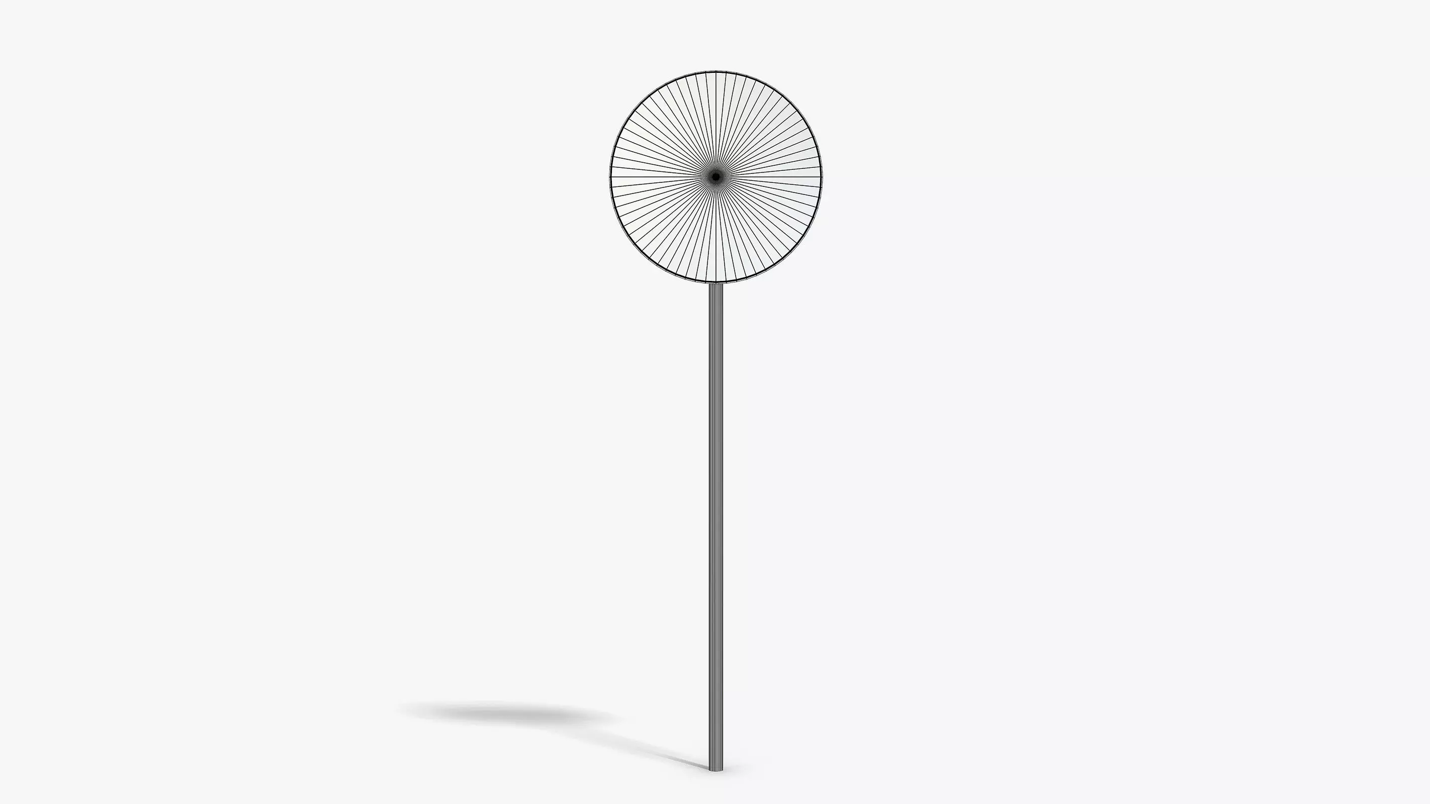 No Stopping Sign Low-poly 3D model_6