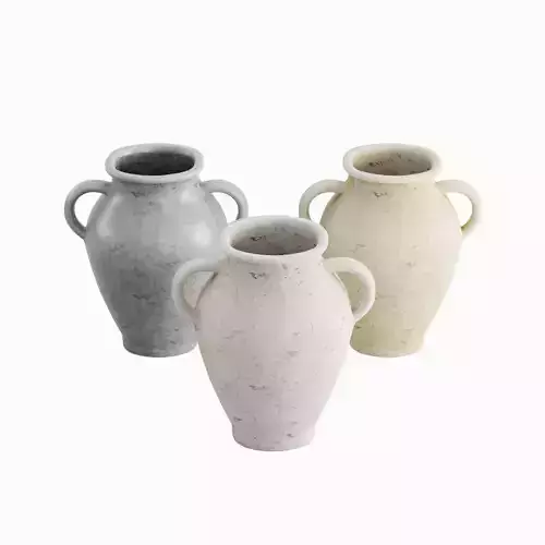 Antique Marble Garden Vase Set