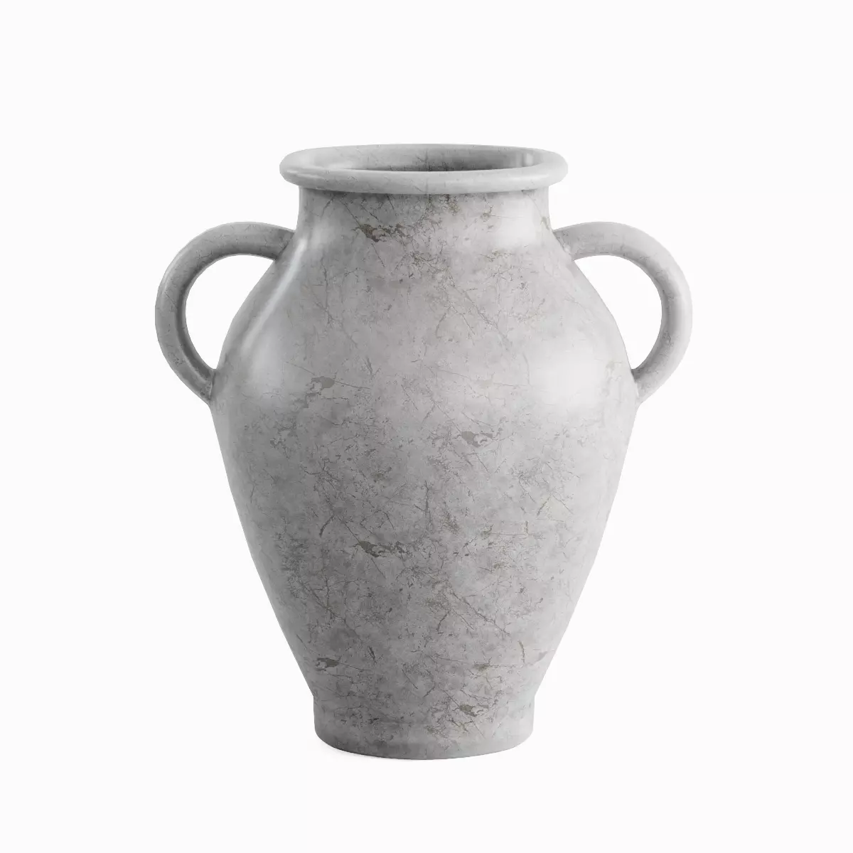 Antique Marble Garden Vase Set Low-poly 3D model_14