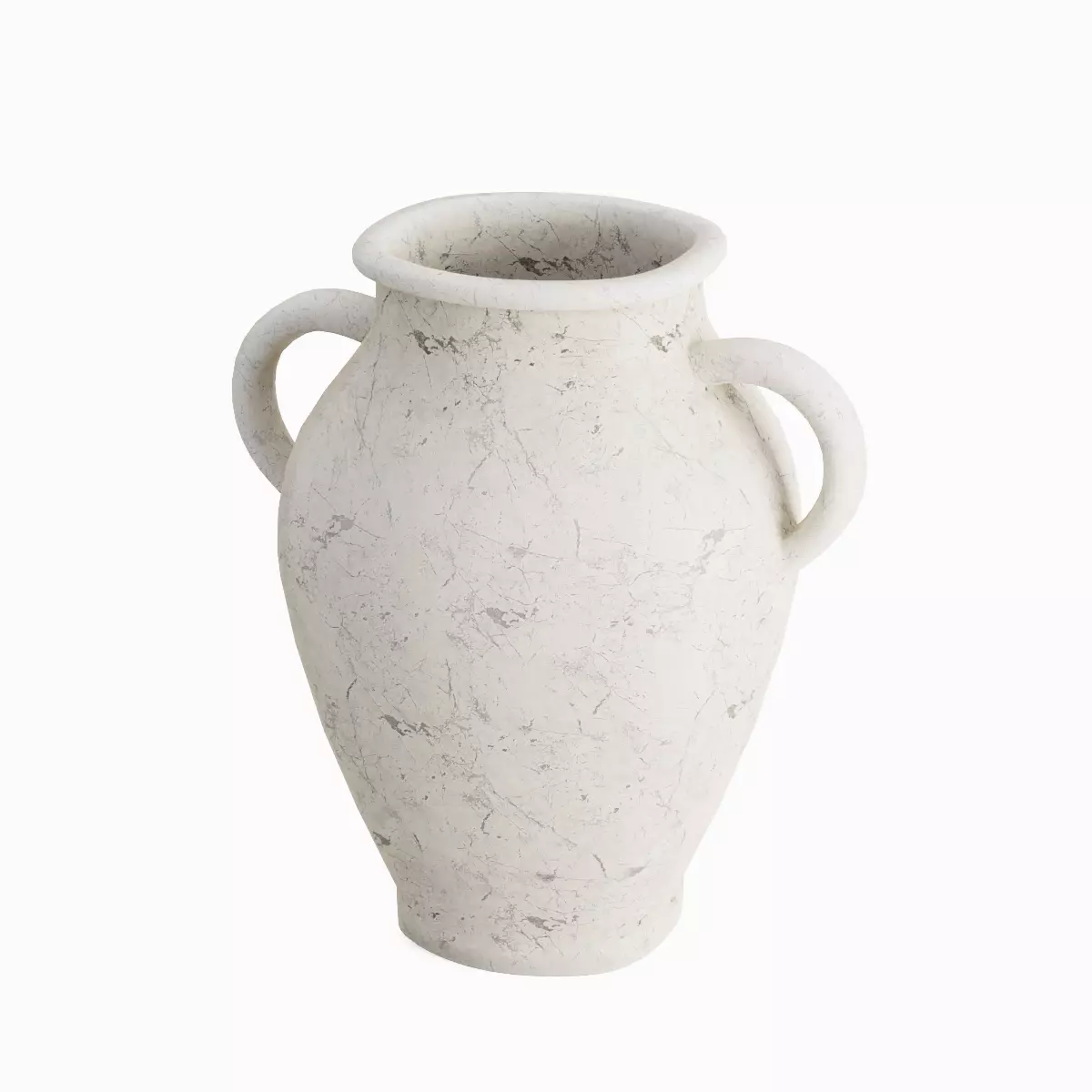 Antique Marble Garden Vase Set Low-poly 3D model_6