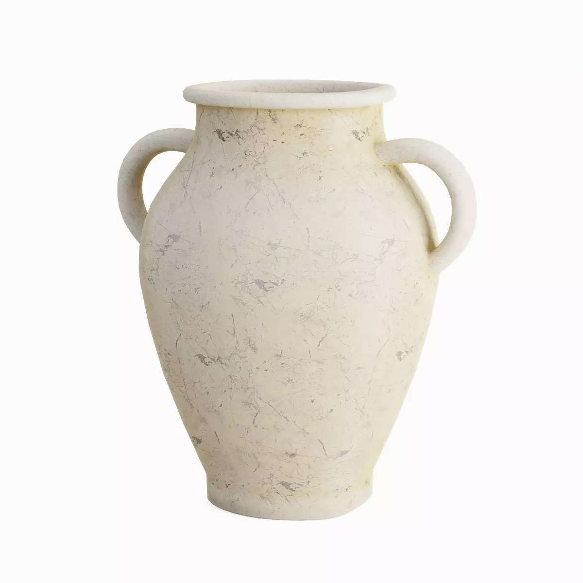 Antique Marble Garden Vase Set Low-poly 3D model_7