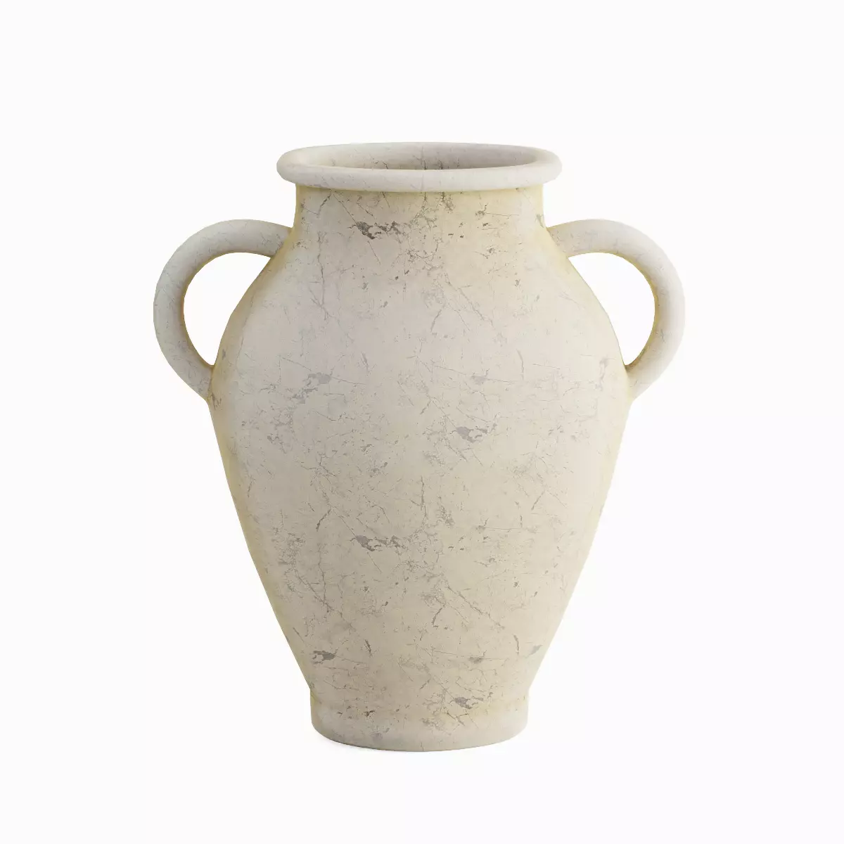 Antique Marble Garden Vase Set Low-poly 3D model_8