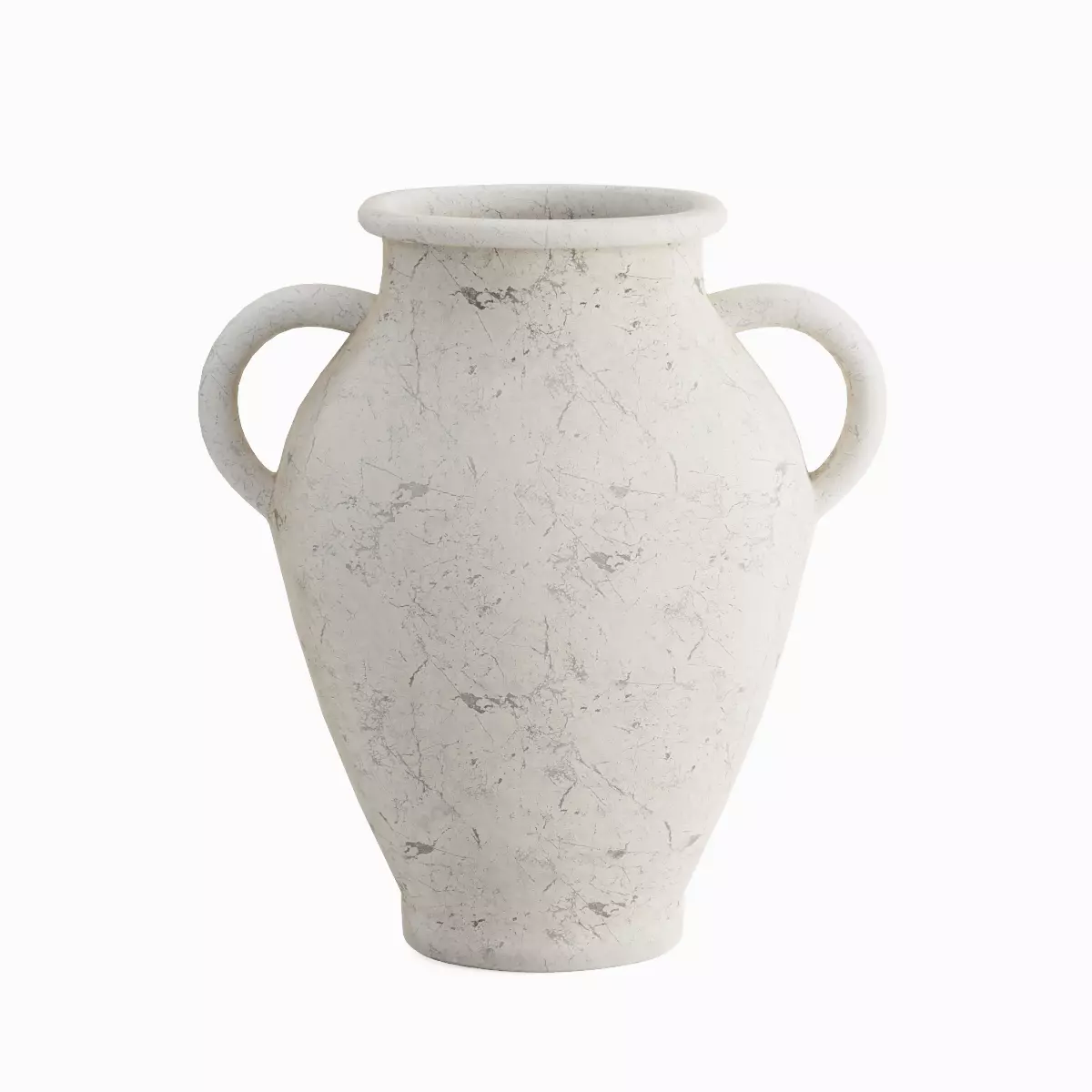 Antique Marble Garden Vase Set Low-poly 3D model_1