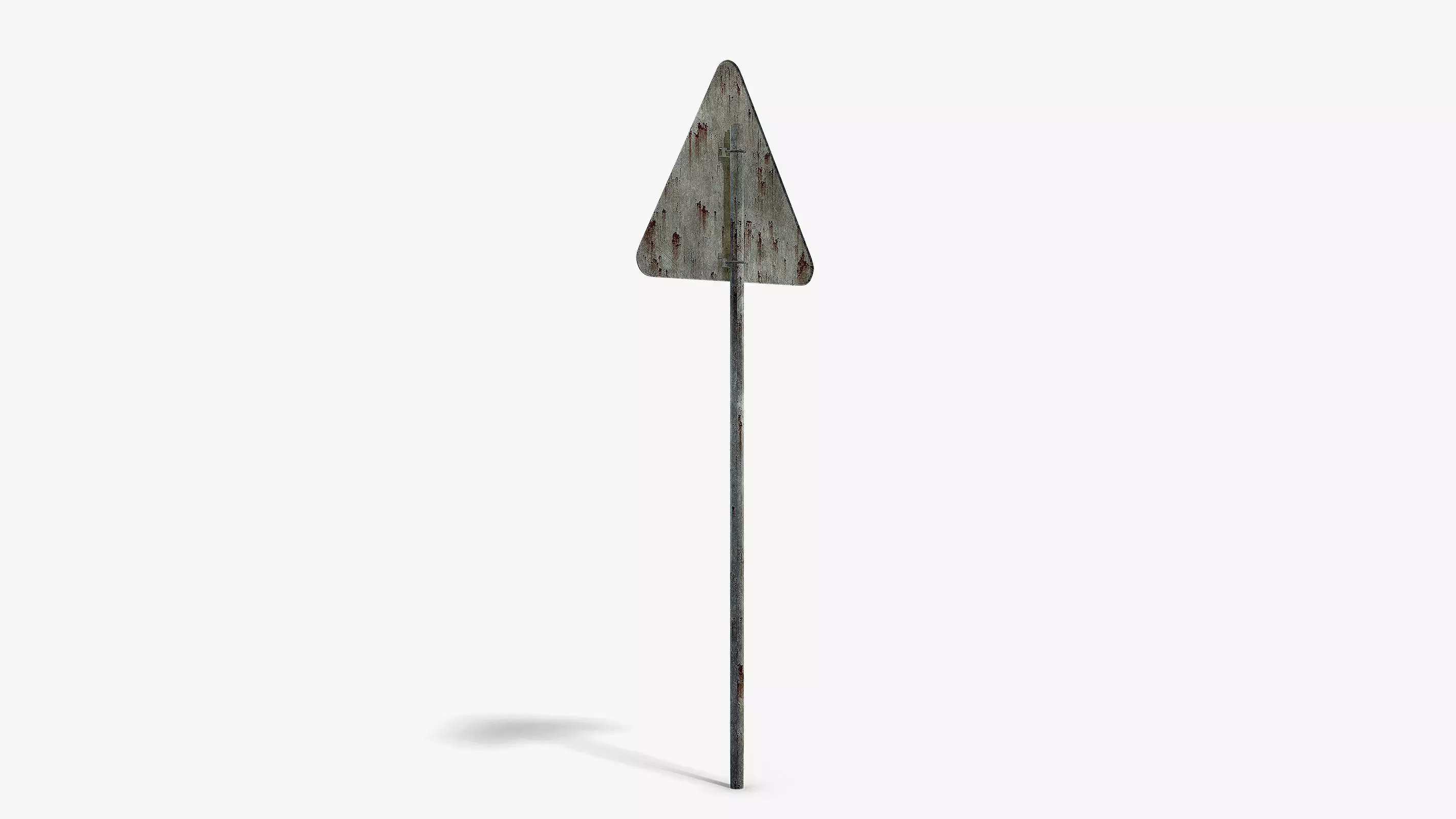 Damaged Wild Animals Sign Low-poly 3D model_4