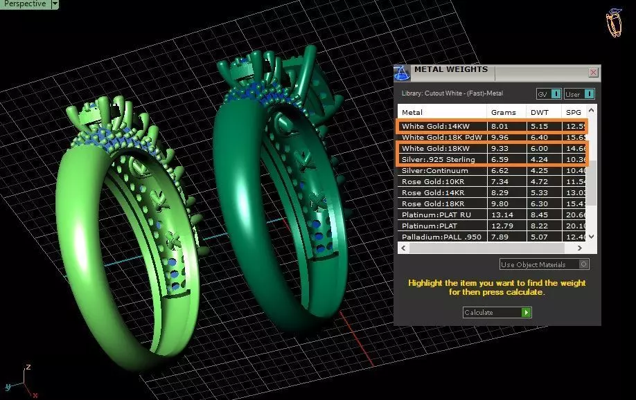 Couples Ring set Jewelry model - Royal Bloom for him and her 3D print model_5